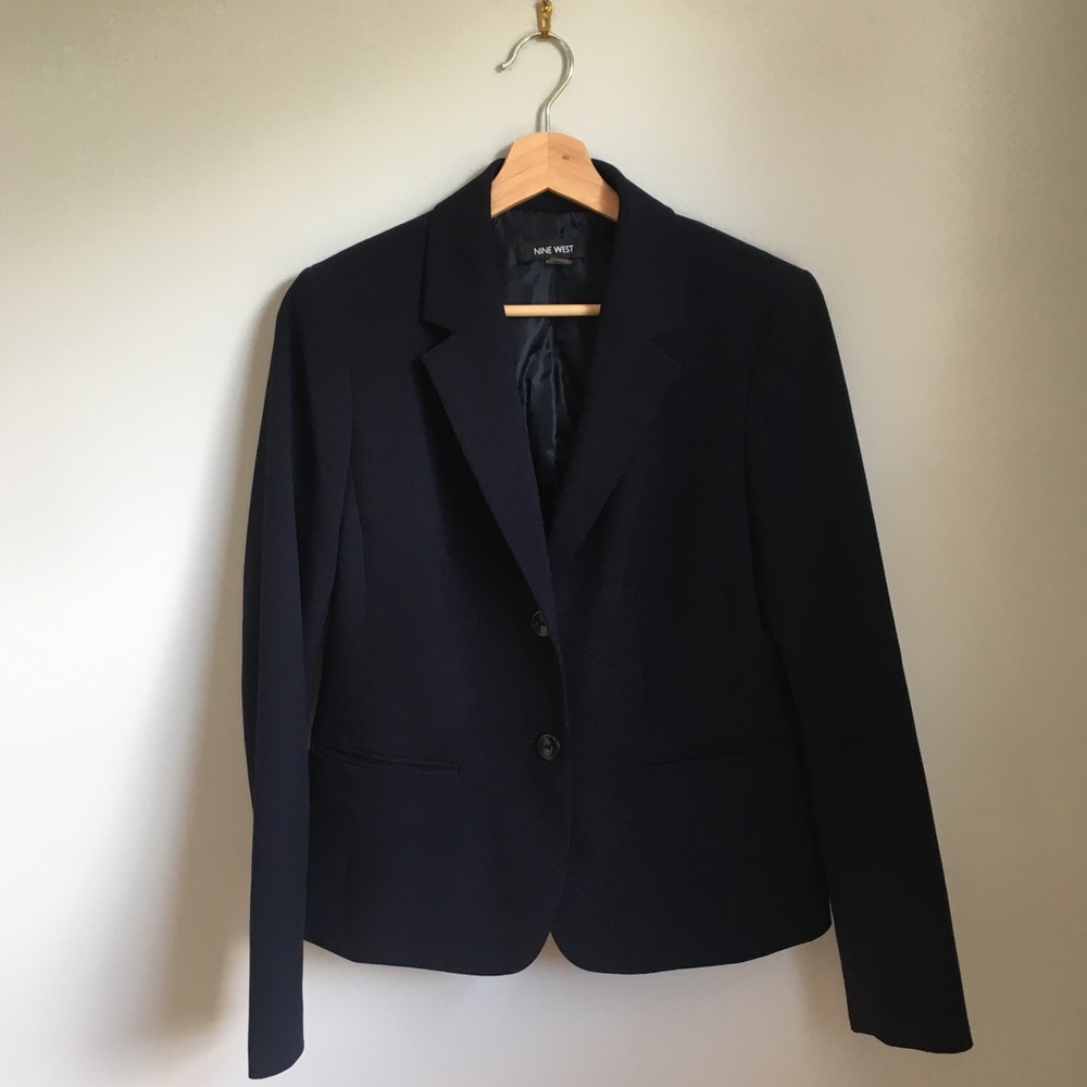 Nine West Navy Blazer Sz 4
